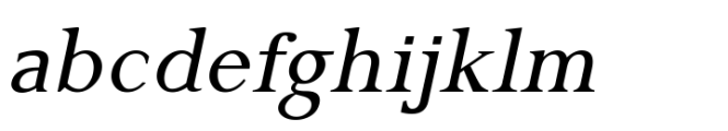 Gazi Italic Font LOWERCASE