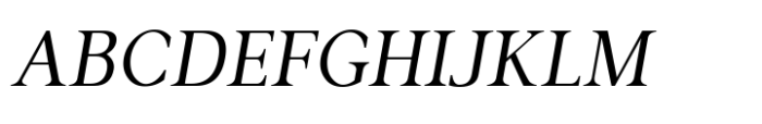 Gazi Light Condensed Italic Font UPPERCASE