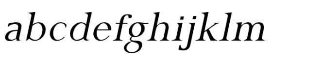 Gazi Light Italic Font LOWERCASE