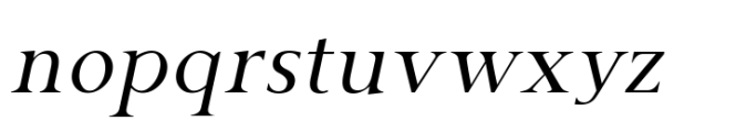 Gazi Light Italic Font LOWERCASE