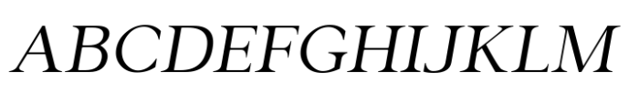 Gazi Light Wide Italic Font UPPERCASE