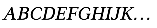 Gazi Medium Italic Font UPPERCASE