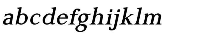 Gazi Medium Italic Font LOWERCASE