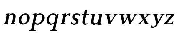 Gazi Medium Italic Font LOWERCASE