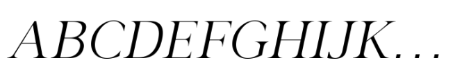 Gazi Pro Extralight Italic Font UPPERCASE