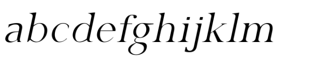 Gazi Pro Extralight Italic Font LOWERCASE