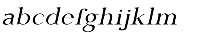 Gazi Pro Light Italic Exp Font LOWERCASE
