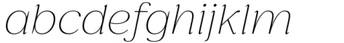 Gazpacho Italic Thin Font LOWERCASE