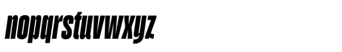 Gazzetta Bold Slanted Font LOWERCASE