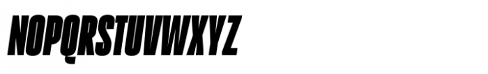 Gazzetta Extra Bold Slanted Font UPPERCASE