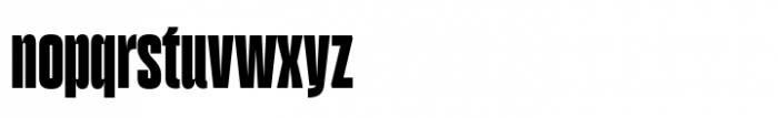 Gazzetta Extra Bold Font LOWERCASE