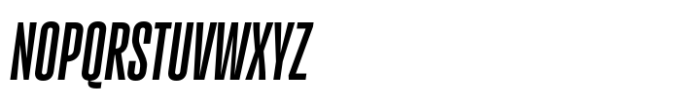 Gazzetta Regular Slanted Font UPPERCASE