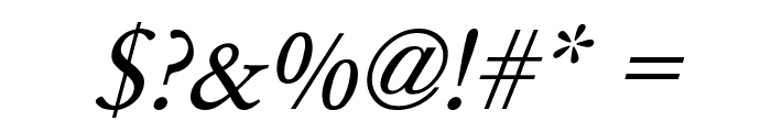Garamond Italic Font OTHER CHARS