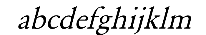 Garamond Italic Font LOWERCASE