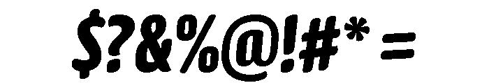 Gabriello Bold Font OTHER CHARS