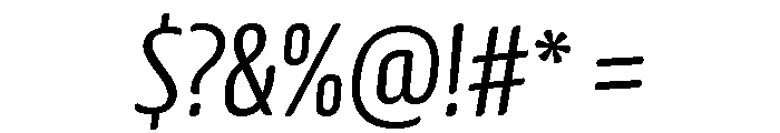 Gabriello Light Font OTHER CHARS
