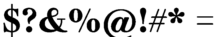 Gando CaptionBold Font OTHER CHARS