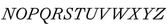 Gando CaptionItalic Font UPPERCASE