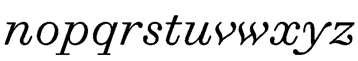 Gando CaptionItalic Font LOWERCASE