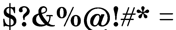 Gando CaptionMedium Font OTHER CHARS
