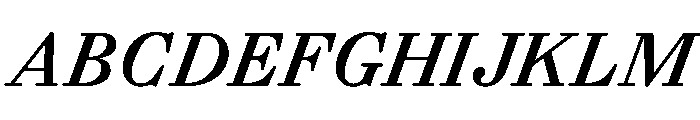 Gando CaptionMediumItalic Font UPPERCASE