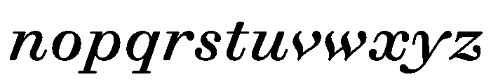 Gando CaptionMediumItalic Font LOWERCASE