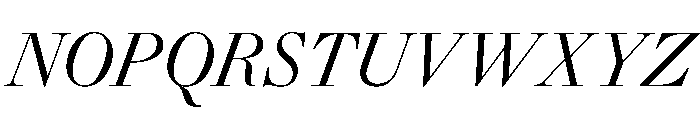 Gando DisplayItalic Font UPPERCASE