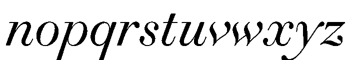 Gando DisplayItalic Font LOWERCASE