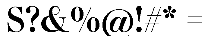 Gando DisplayMedium Font OTHER CHARS