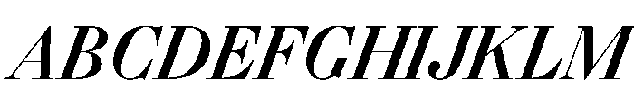 Gando DisplayMediumItalic Font UPPERCASE