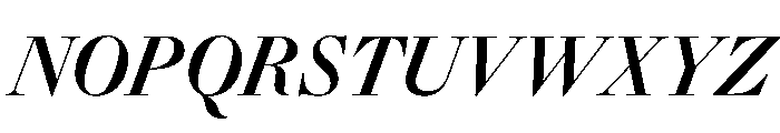 Gando DisplayMediumItalic Font UPPERCASE