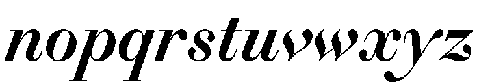Gando DisplayMediumItalic Font LOWERCASE