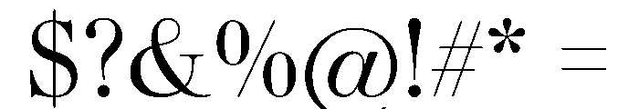 Gando DisplayRegular Font OTHER CHARS