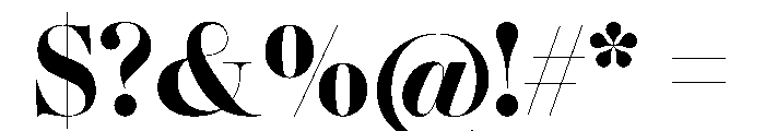 Gando PosterBold Font OTHER CHARS