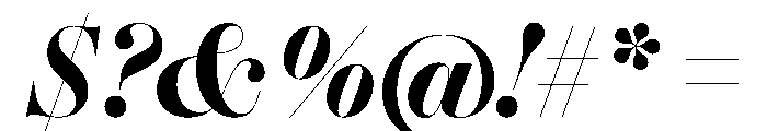 Gando PosterBoldItalic Font OTHER CHARS