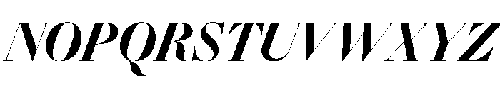 Gando PosterBoldItalic Font UPPERCASE
