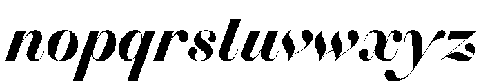 Gando PosterBoldItalic Font LOWERCASE