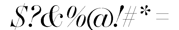 Gando PosterItalic Font OTHER CHARS