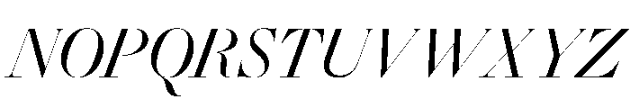 Gando PosterItalic Font UPPERCASE