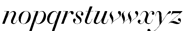 Gando PosterItalic Font LOWERCASE