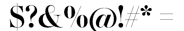 Gando PosterMedium Font OTHER CHARS