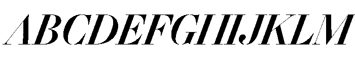 Gando PosterMediumItalic Font UPPERCASE