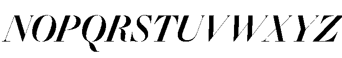 Gando PosterMediumItalic Font UPPERCASE