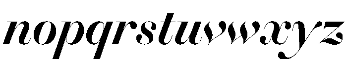 Gando PosterMediumItalic Font LOWERCASE