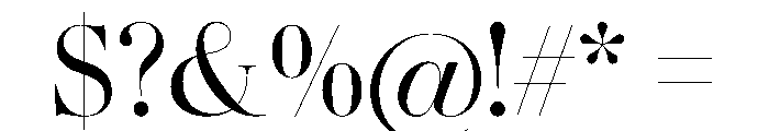 Gando PosterRegular Font OTHER CHARS