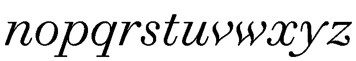 Gando TextItalic Font LOWERCASE