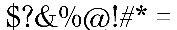 Gando TextRegular Font OTHER CHARS