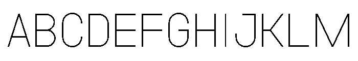 Garaje0503 Light Font UPPERCASE