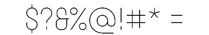 Garaje0603 Light Font OTHER CHARS