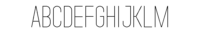 Garaje0803 Light Font UPPERCASE